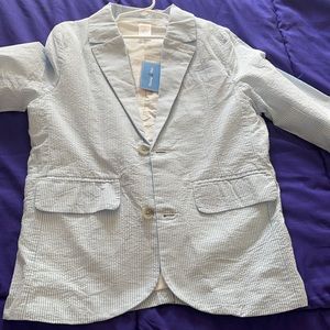 Brand new seersucker jacket. Boys, size 12.